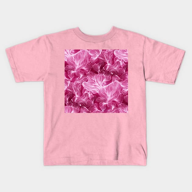 Pink Shibori Corals Kids T-Shirt by Carolina Díaz